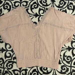 Blush Cropped Blouse